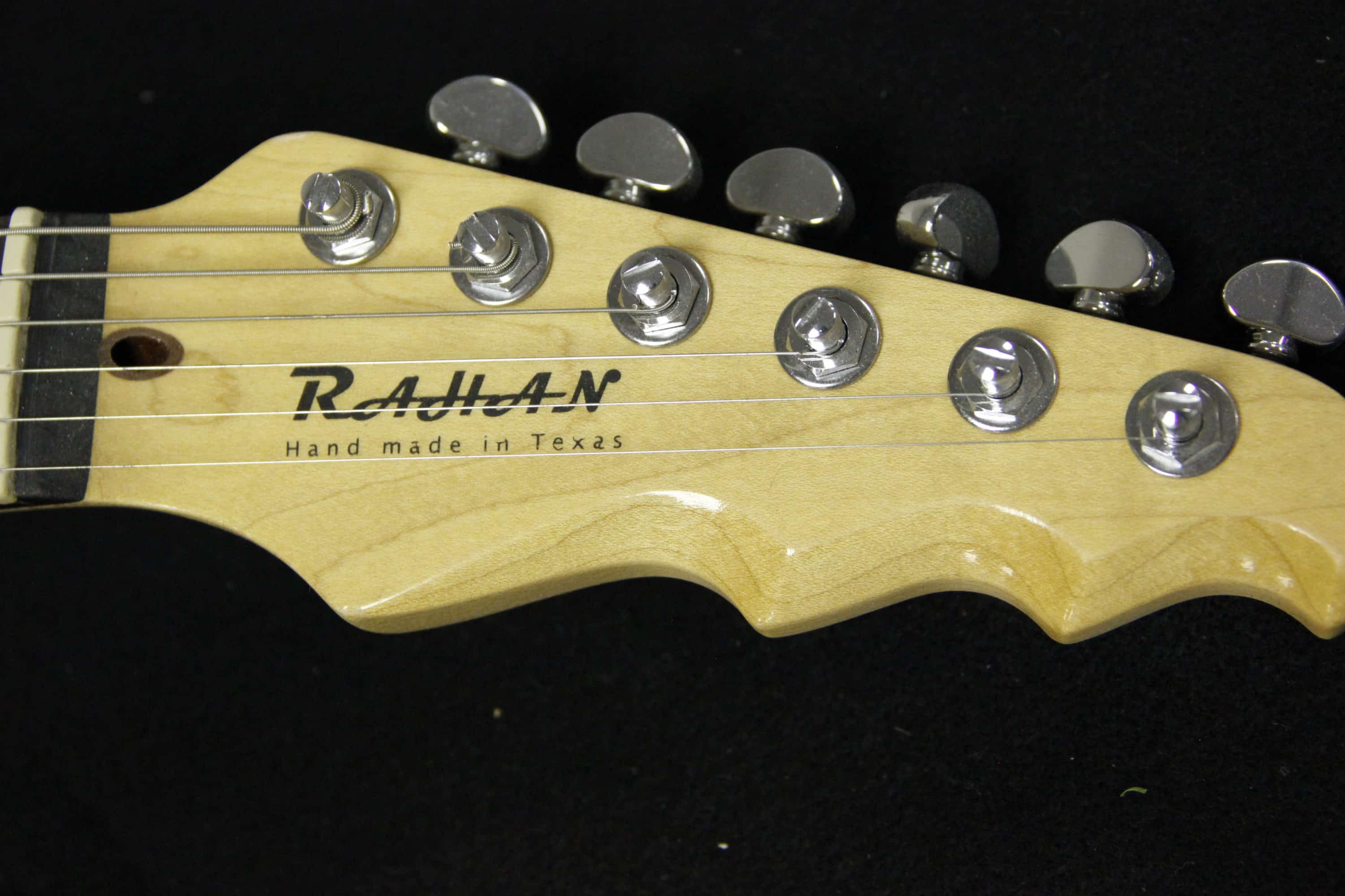 Rahan Guitars RP Double Cutaway Green Flame Maple Top